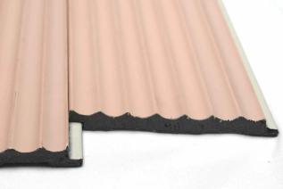 Pink Plain Colour Charcoal Louvers Panel Colors 8x0.33 Ft - Pn 00625