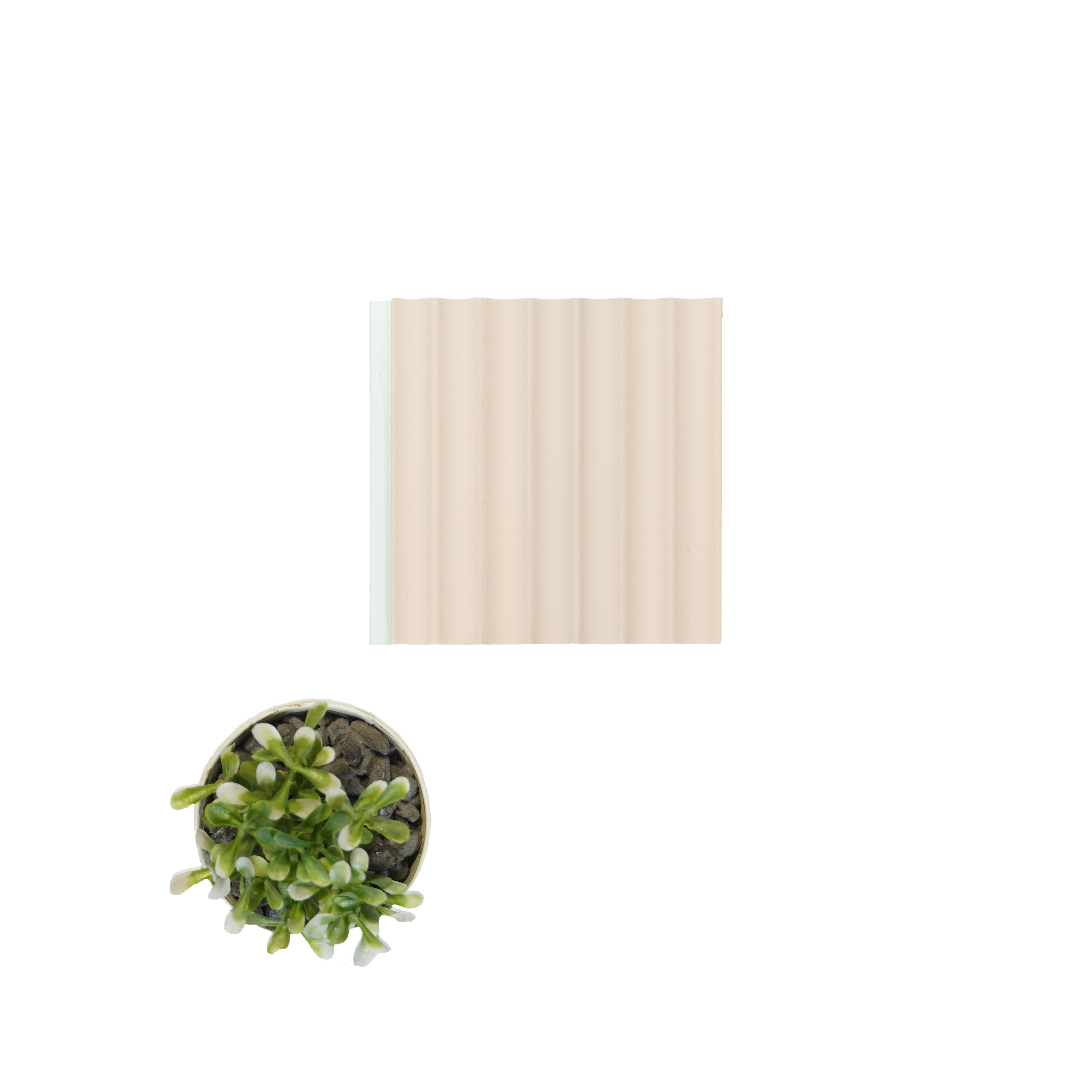 Pink Plain Colour Charcoal Louvers Panel Colors 8x0.33 Ft - Pn 00625