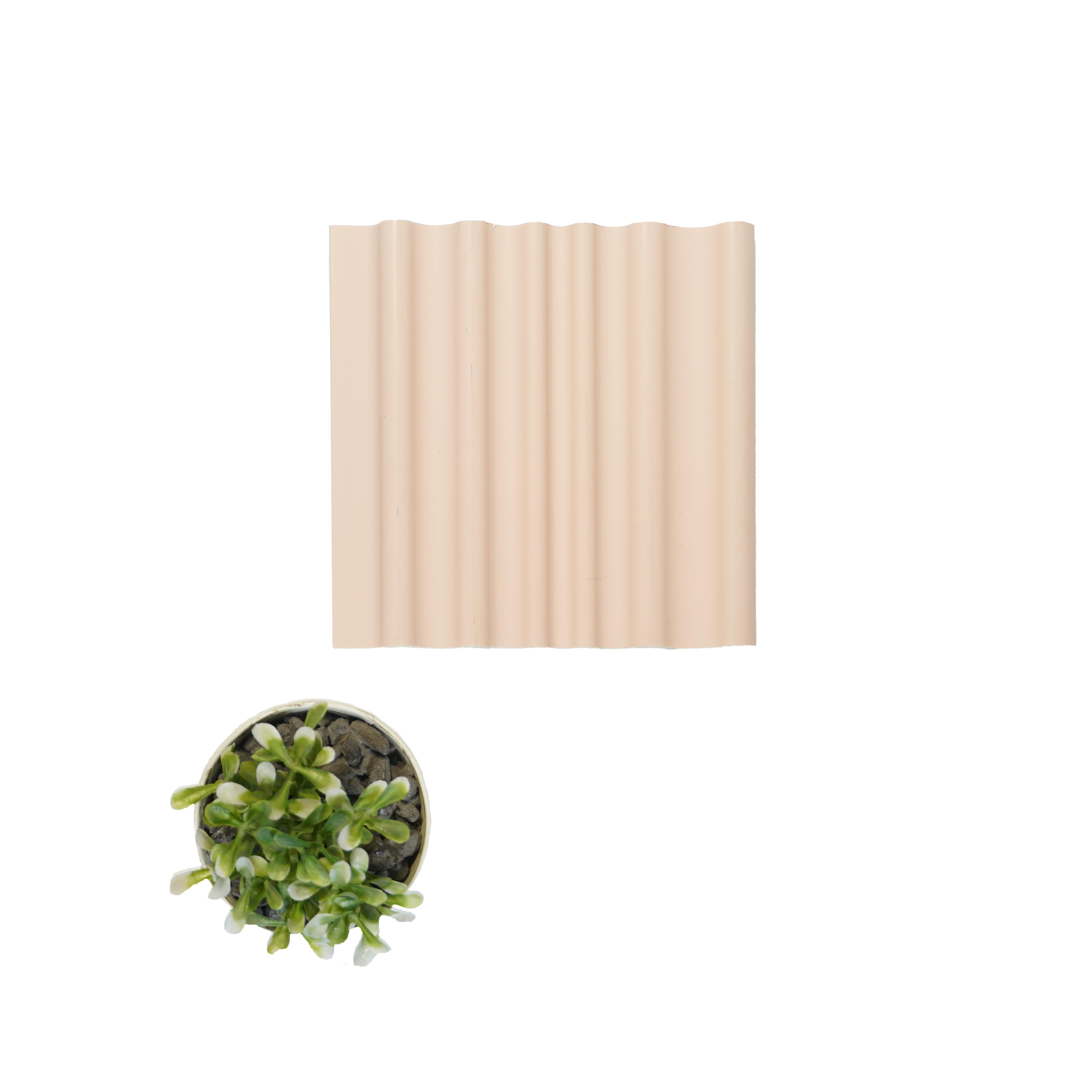 Plain Colour Charcoal Louvers Panel Colors Pink 9.5x0.4 Ft - Pn 00516