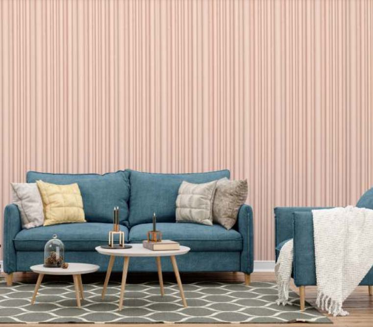 Plain Colour Charcoal Louvers Panel Colors Pink 9.5x0.4 Ft - Pn 00516