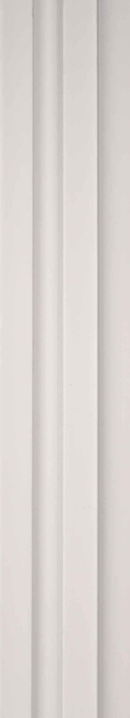 Leon 8 Ft X 5 Inch Panel Plain Colors Louvers White 8x0.41 - Sm 5536