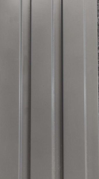 Plain Colour Finish Grey Charcoal Louvers Colors 9.2x0.41 Ft - Cb 104