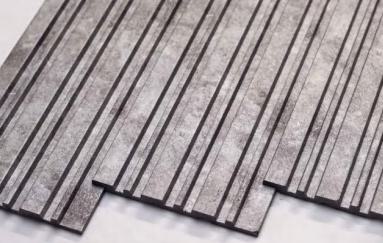 Charcoal Louvers Panel Marble & Stone Purple 8x0.4 Ft - Pn 00660