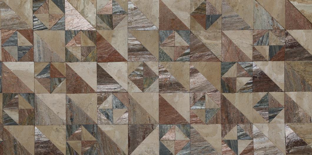 Rocklite Series Panel Designer Louvers Brown 4x2 Ft - R20043 4