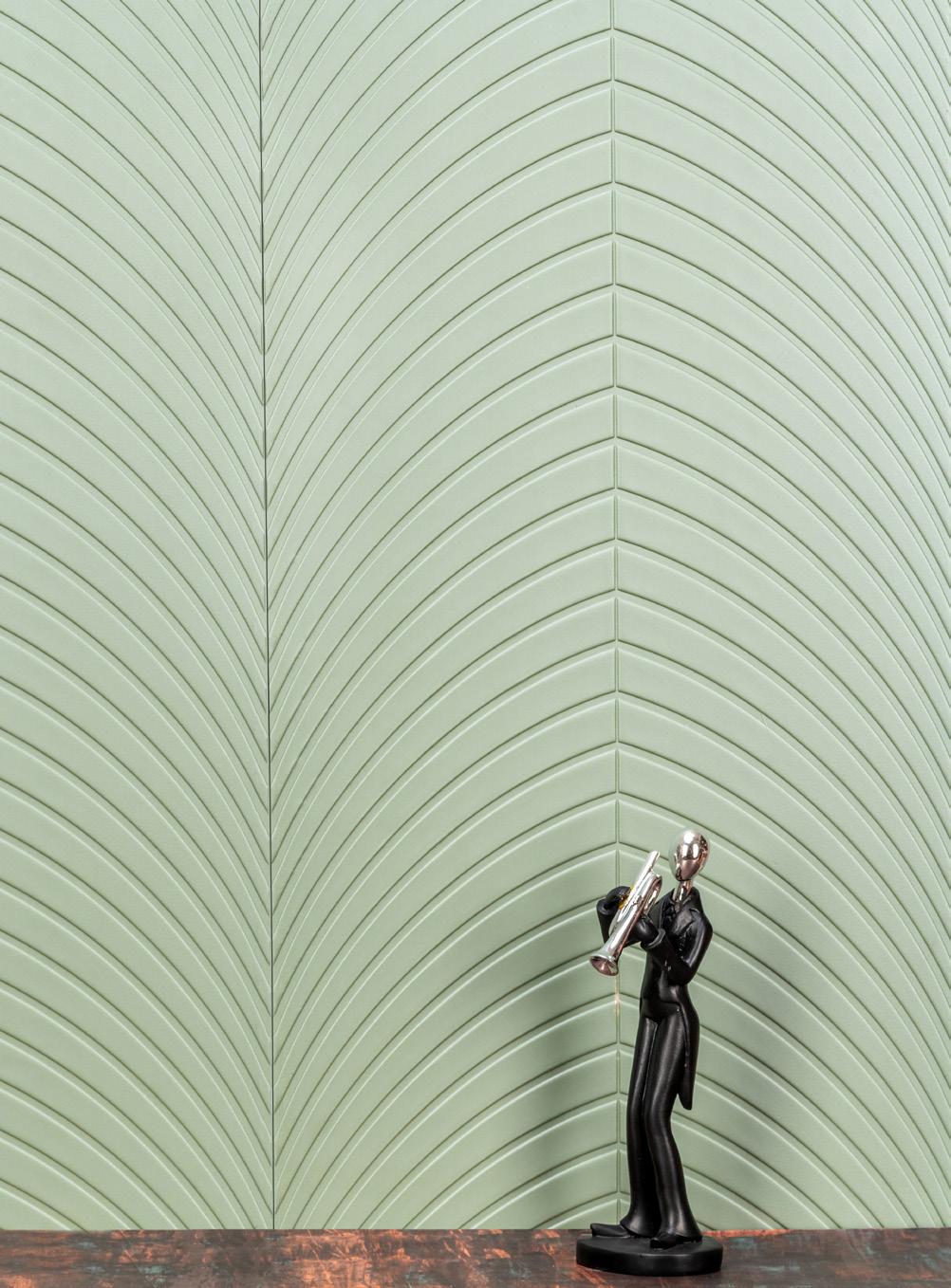 Charcoal Louvers Designer Green 8x1 Ft - Ra 8131