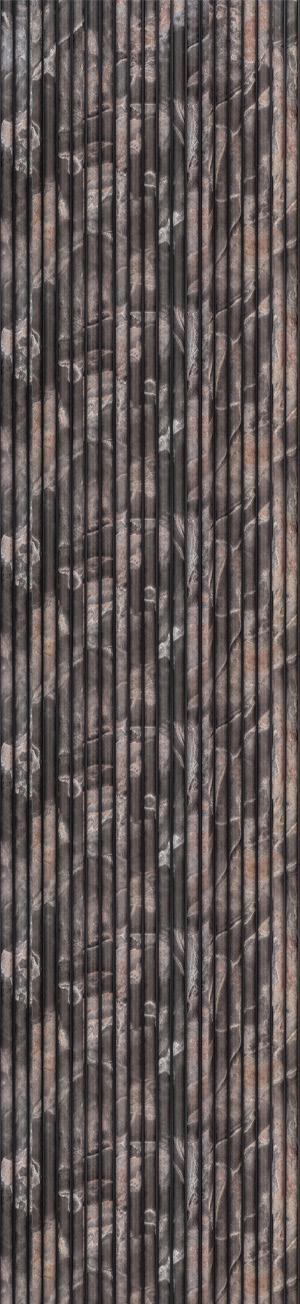 Charcoal Louvers Designer Grey 8x1 Ft - Ra 8142