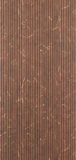 Raw Cut Texture Finish Louver 8x1 ft wood Brown RC 1117