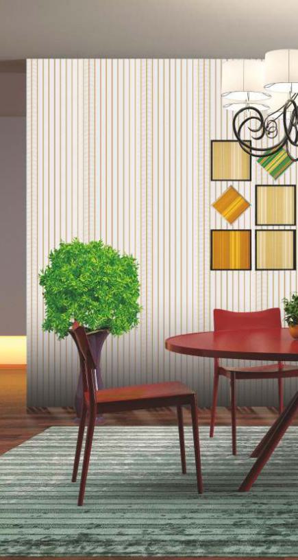 White Charcoal Louver Marble & Stone 9.5x1 Ft - Rc 1719