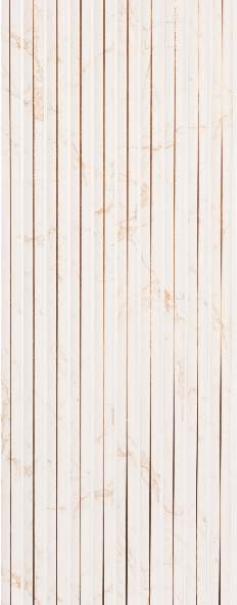 Beige Charcoal Louvers Panel Marble & Stone 9.5x1 Ft - Rc 1750