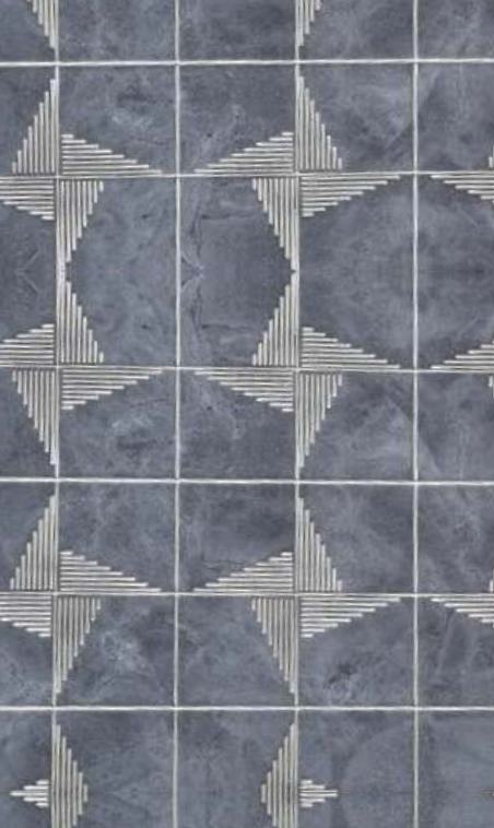 Grey Charcoal Louver Panel Designer 8x2 Ft - Rc 3306