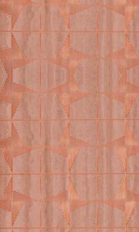 Brown Charcoal Louver Panel Designer 8x2 Ft - Rc 3307