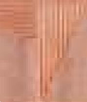 Brown Charcoal Louver Panel Designer 8x2 Ft - Rc 3307