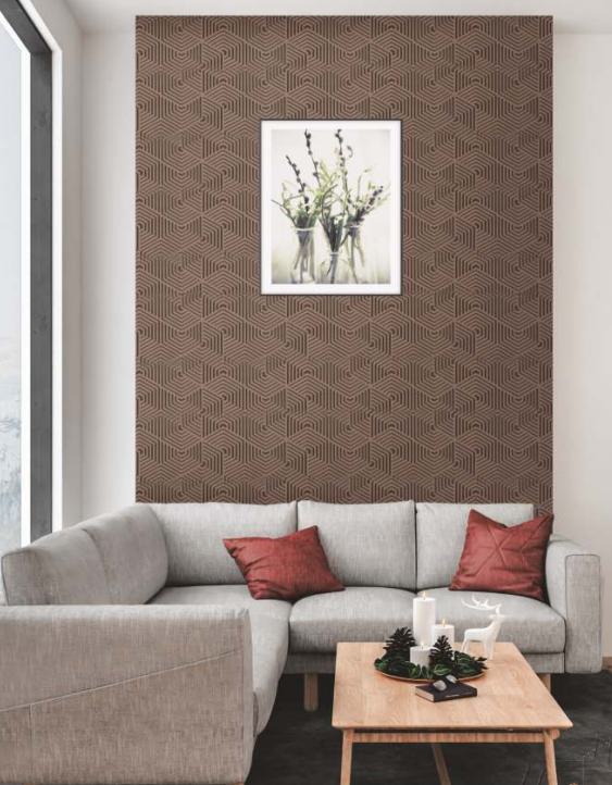 Brown Charcoal Louver Panel Designer 8x2 Ft - Rc 3311
