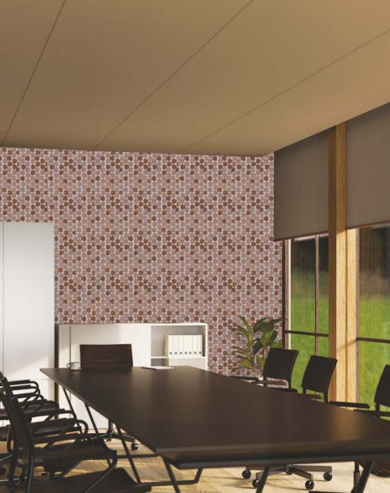 Brown Charcoal Louver Panel Designer 8x2 Ft - Rc 3321