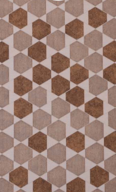 Brown Charcoal Louver Panel Designer 8x2 Ft - Rc 3321