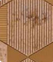 Brown Charcoal Louver Panel Designer 8x2 Ft - Rc 3323