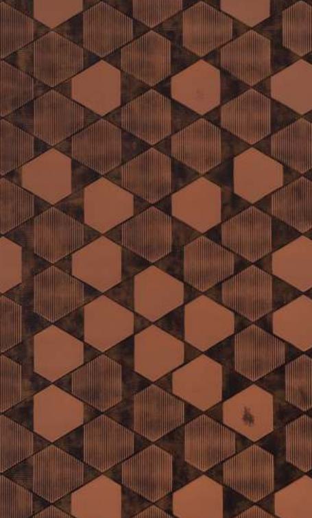Brown Charcoal Louver Panel Designer 8x2 Ft - Rc 3324