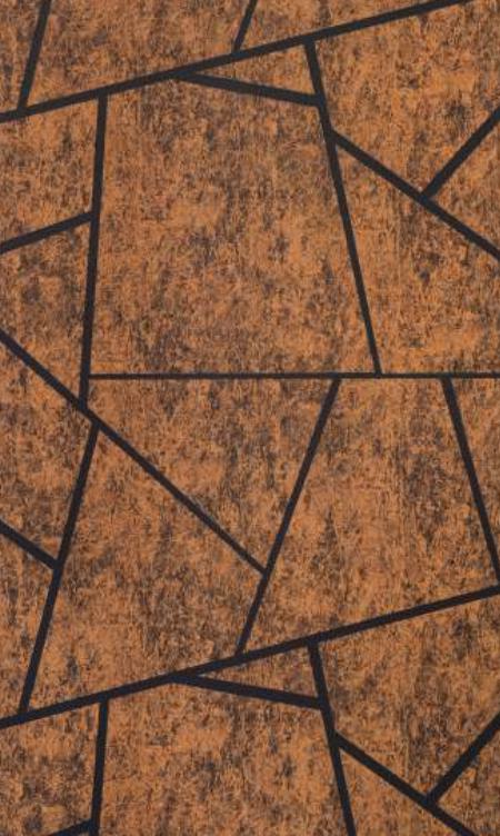 Brown Charcoal Louver Panel Designer 8x2 Ft - Rc 3326