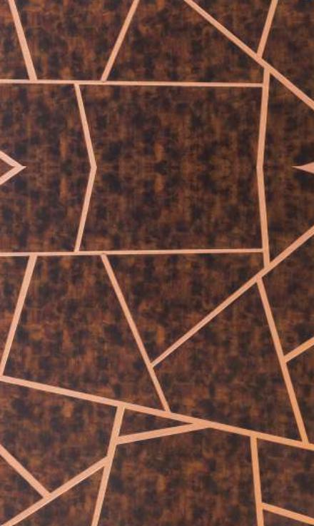 Brown Charcoal Louver Panel Designer 8x2 Ft - Rc 3327