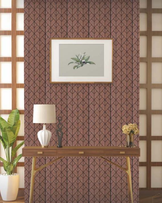 Brown Charcoal Louver Panel Designer 8x2 Ft - Rc 3331