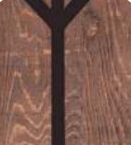 Brown Charcoal Louver Panel Designer 8x2 Ft - Rc 3331