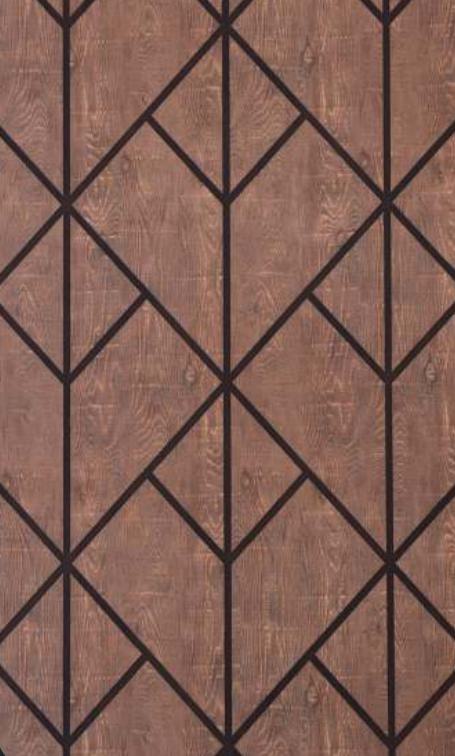 Brown Charcoal Louver Panel Designer 8x2 Ft - Rc 3331