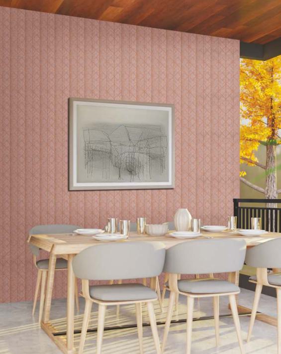 Brown Charcoal Louver Panel Designer 8x2 Ft - Rc 3335