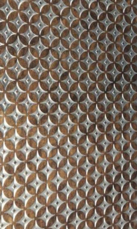 Brown Charcoal Louver Panel Designer 8x2 Ft - Rc 5501