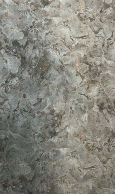 Grey marble louver panel with textured stone finish and subtle brown undertones and flecks.