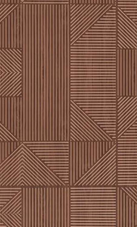 Brown Charcoal Louver Panel Designer 8x2 Ft - Rc 5517
