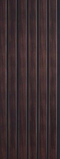 Brown Charcoal Louvers Panel Wood 8x1 Ft - Rc 729