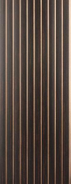 Brown Charcoal Louvers Panel Plain Colors 8x1 Ft - Rc 744