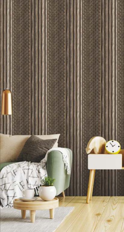 Brown Charcoal Louver Designer 8x1 Ft - Rc 752