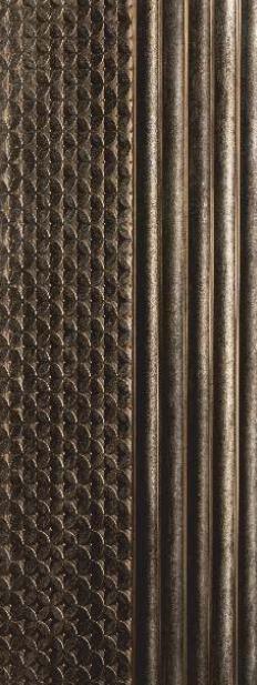 Brown Charcoal Louver Designer 8x1 Ft - Rc 752