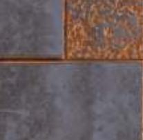Brown Charcoal Louver Panel Designer 8x2 Ft - Rc 873