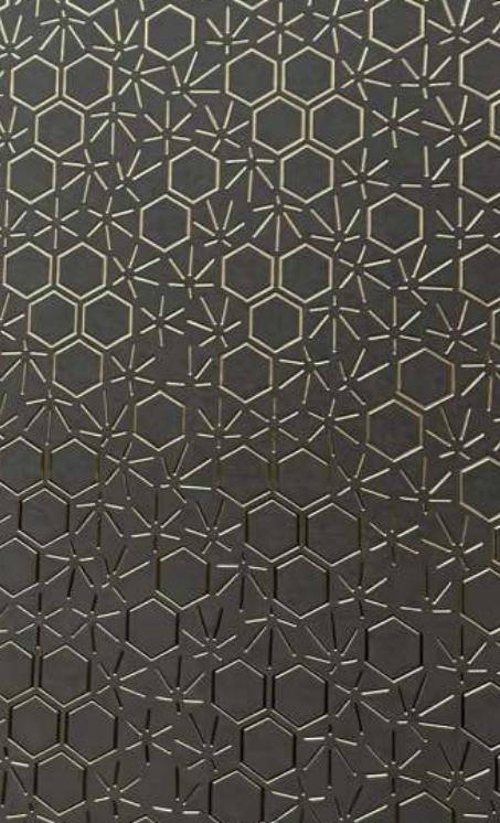 Grey Charcoal Louver Panel Designer 8x2 Ft - Rc 912