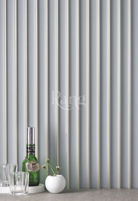 Charcoal Louvers Plain Colors Grey 9x0.41 Ft - Rg 5212