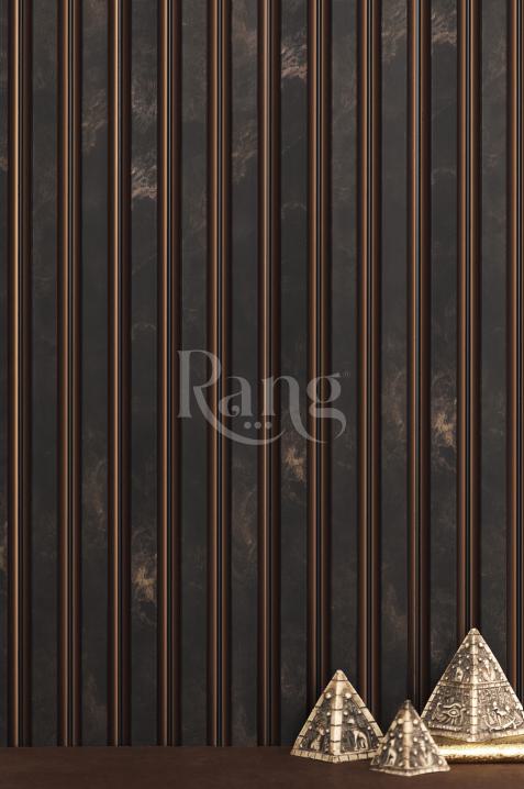 Charcoal Louvers Marble & Stone Brown 9x0.39 Ft - Rg 5225