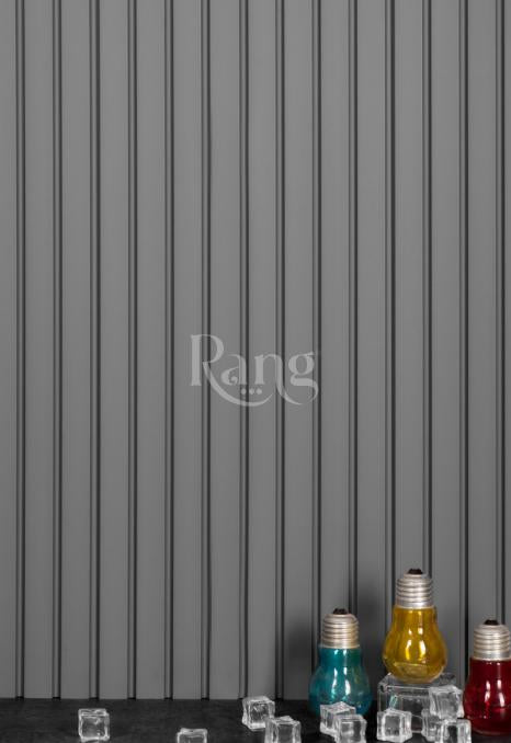 Groove Pastel Series Charcoal Louvers Plain Colors Grey 9x0.38 Ft - Rg 5238