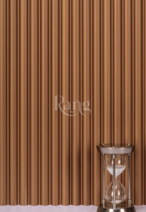 Groove Pastel Series Charcoal Louvers Plain Colors Brown 9x0.4 Ft - Rg 5246