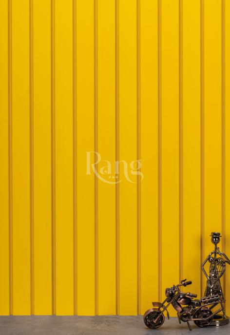 Charcoal Louvers Plain Colors Yellow 9x0.4 Ft - Rg 5252