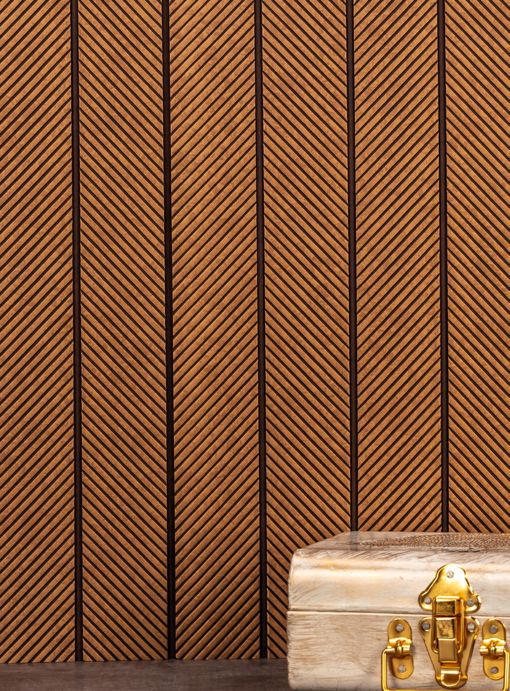 Onit Series Charcoal Louvers Designer Brown 9x1.03 Ft - Ro 9004