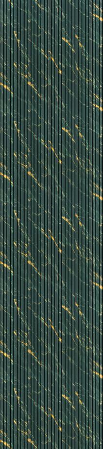 Onit Series Charcoal Louvers Marble & Stone Green 9x1.01 Ft - Ro 9008