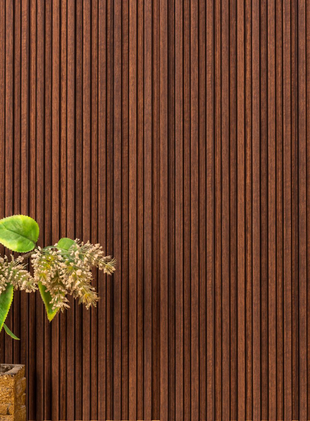 Onit Series Charcoal Louvers Designer Brown 9x0.8 Ft - Ro 9012