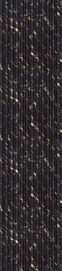 Onit Series Charcoal Louvers Designer Black 9x0.8 Ft - Ro 9014