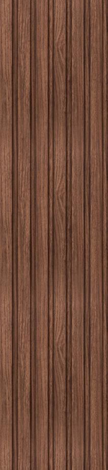 Onit Series Charcoal Louvers Wood Brown 9x0.8 Ft - Ro 9017