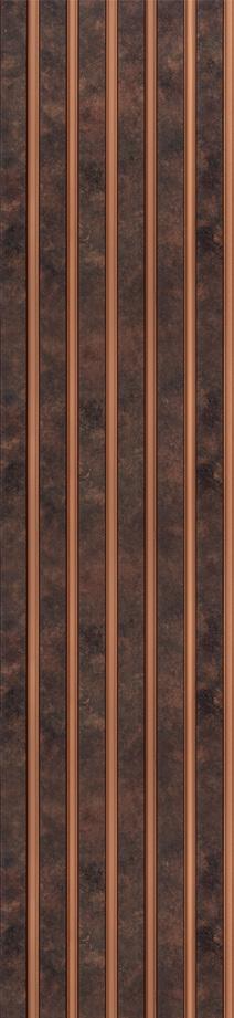 Onit Series Charcoal Louvers Designer Brown 9x0.8 Ft - Ro 9022
