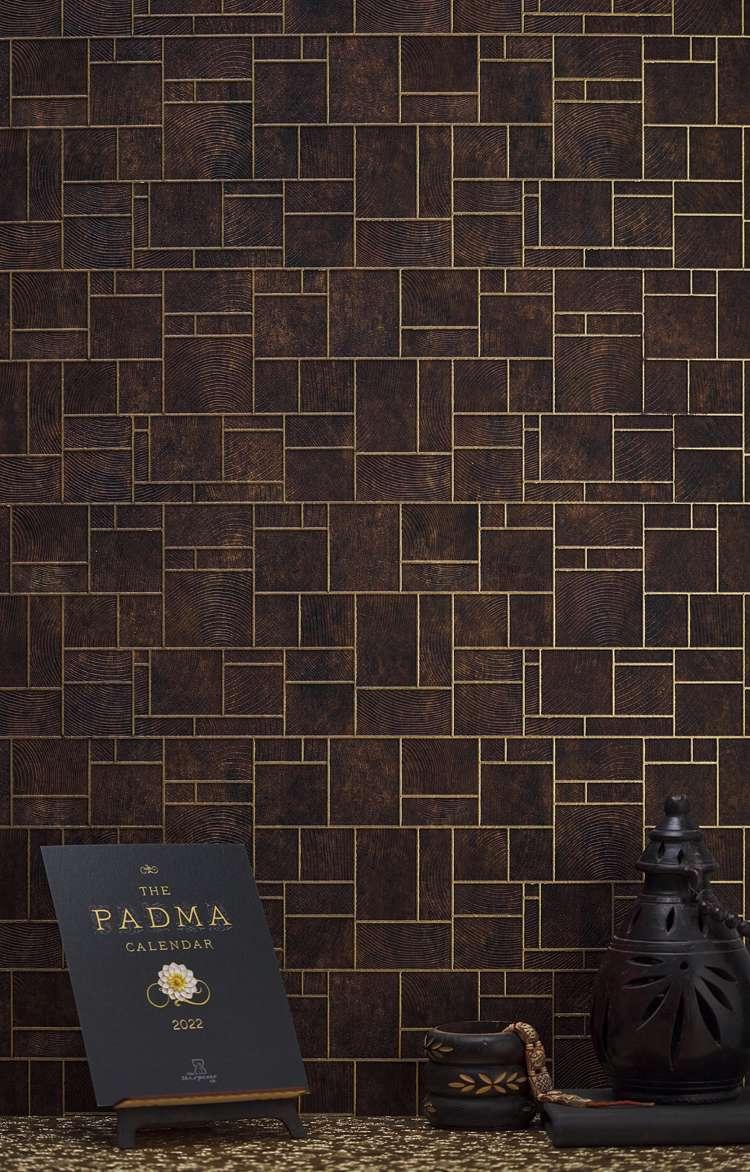 Charco Charm Series Charcoal Decorative Wall Panel Designer Brown 8x2 Ft - Ab 88