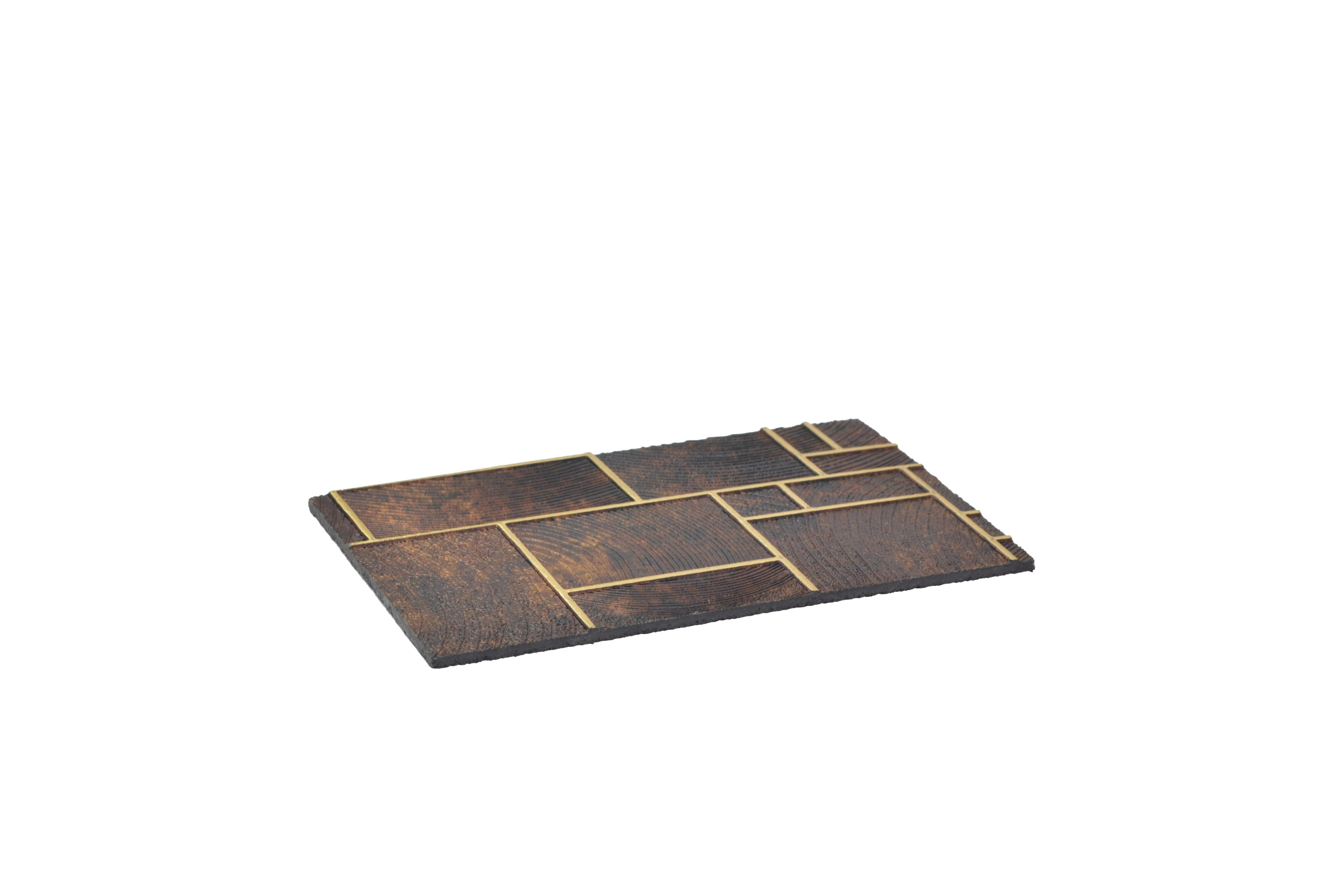Charco Charm Series Charcoal Decorative Wall Panel Designer Brown 8x2 Ft - Ab 88