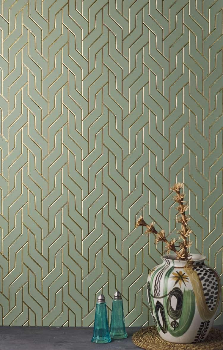 Charco Charm Series Charcoal Decorative Wall Panel Wood Green 8x2 Ft - Al 27